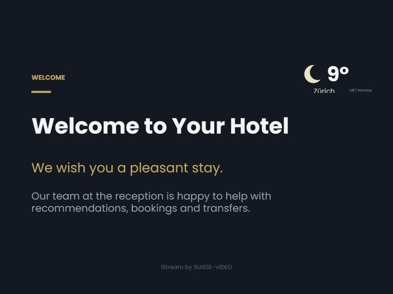 Demo-Bildschirm Hotel